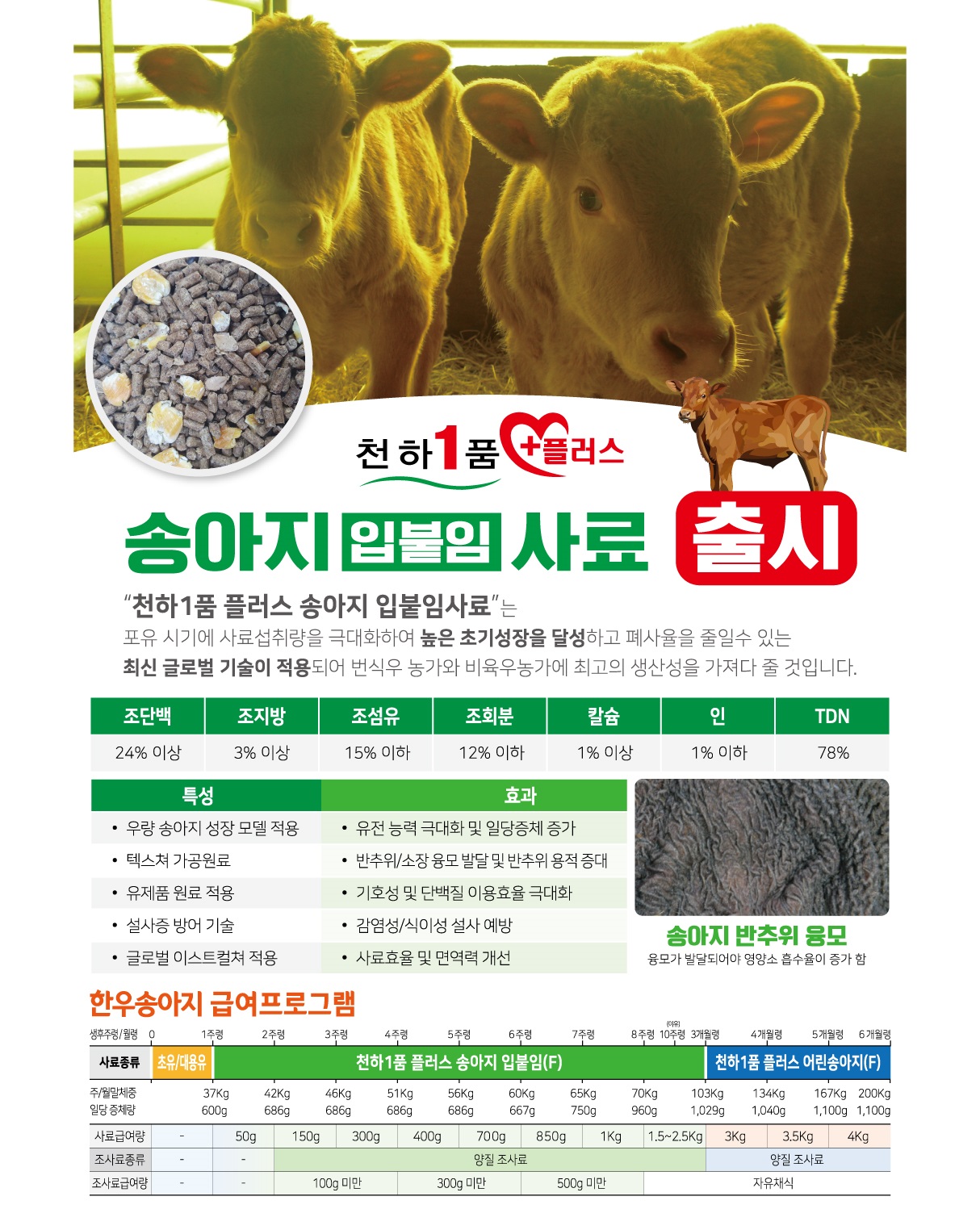 천하1품 플러스 배합사료 시리즈